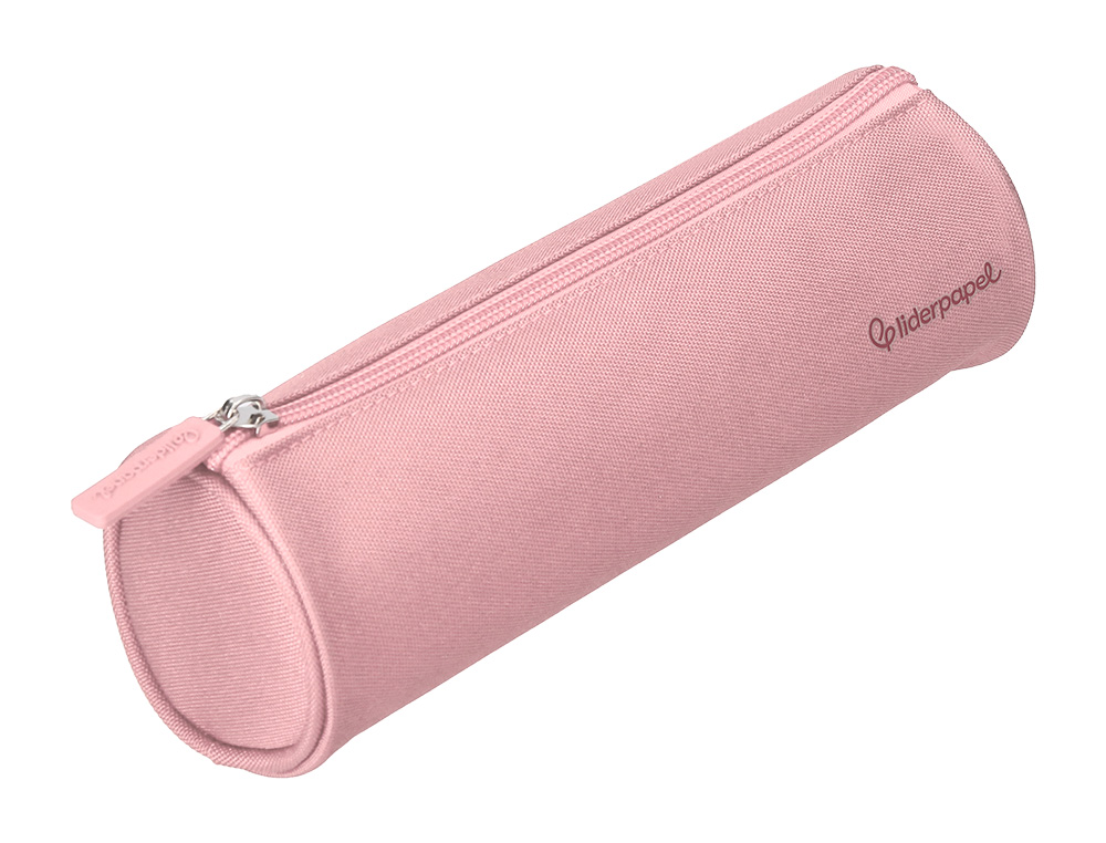 ESTUCHE PORTATODO LIDERPAPEL CLASSIC CILINDRICO ANCHO 210X70MM ROSA