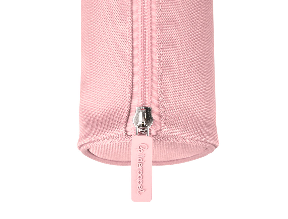 ESTUCHE PORTATODO LIDERPAPEL CLASSIC CILINDRICO ANCHO 210X70MM ROSA