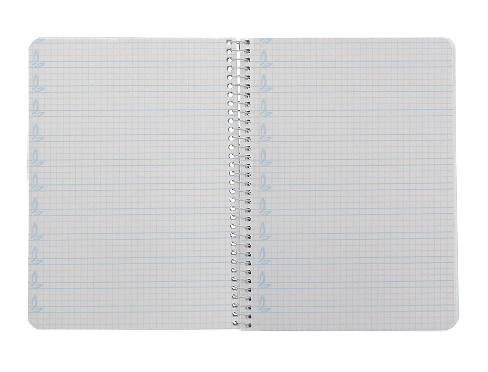 CUADERNO ESPIRAL LIDERPAPEL A5 PAUTAGUIA TAPA DURA 80H 90 GR CUADRO PAUTADO 4MM COLOR VERDE