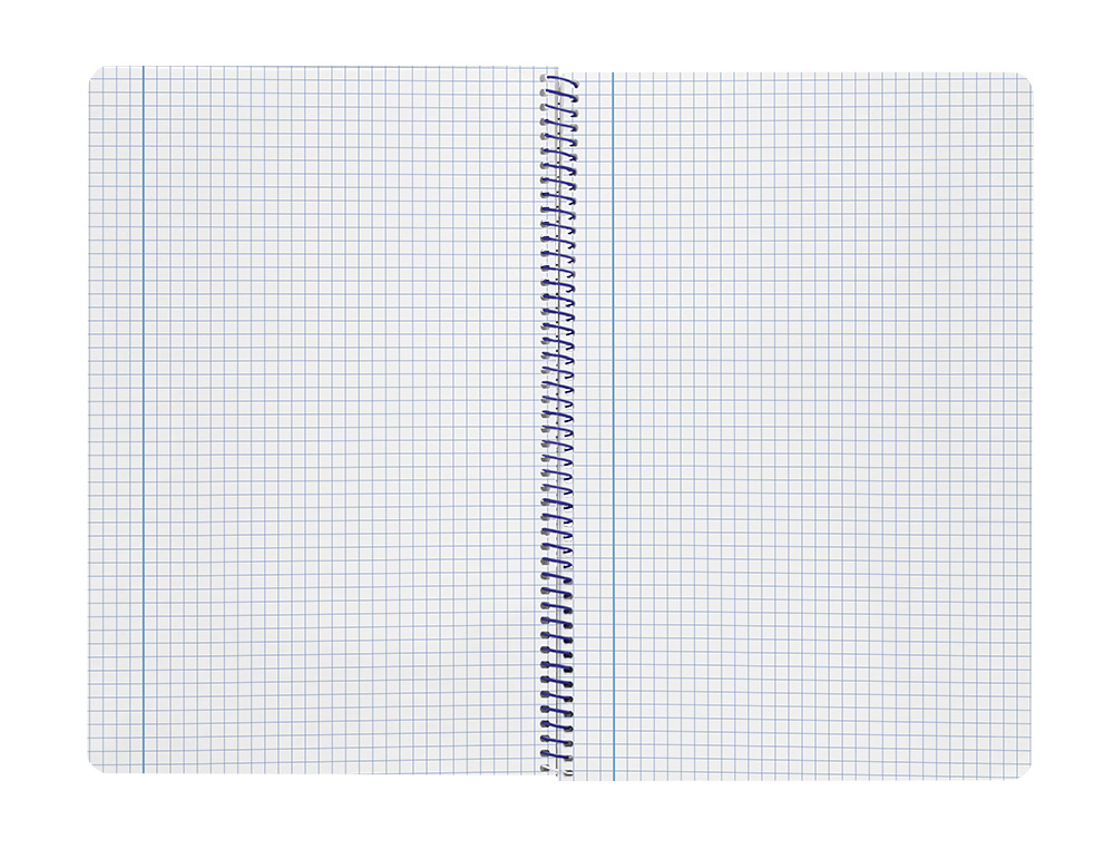 CUADERNO ESPIRAL LIDERPAPEL A4 SMART TAPA BLANDA 80H 75GR CUADRO 4MM CON MARGEN COLOR NEGRO