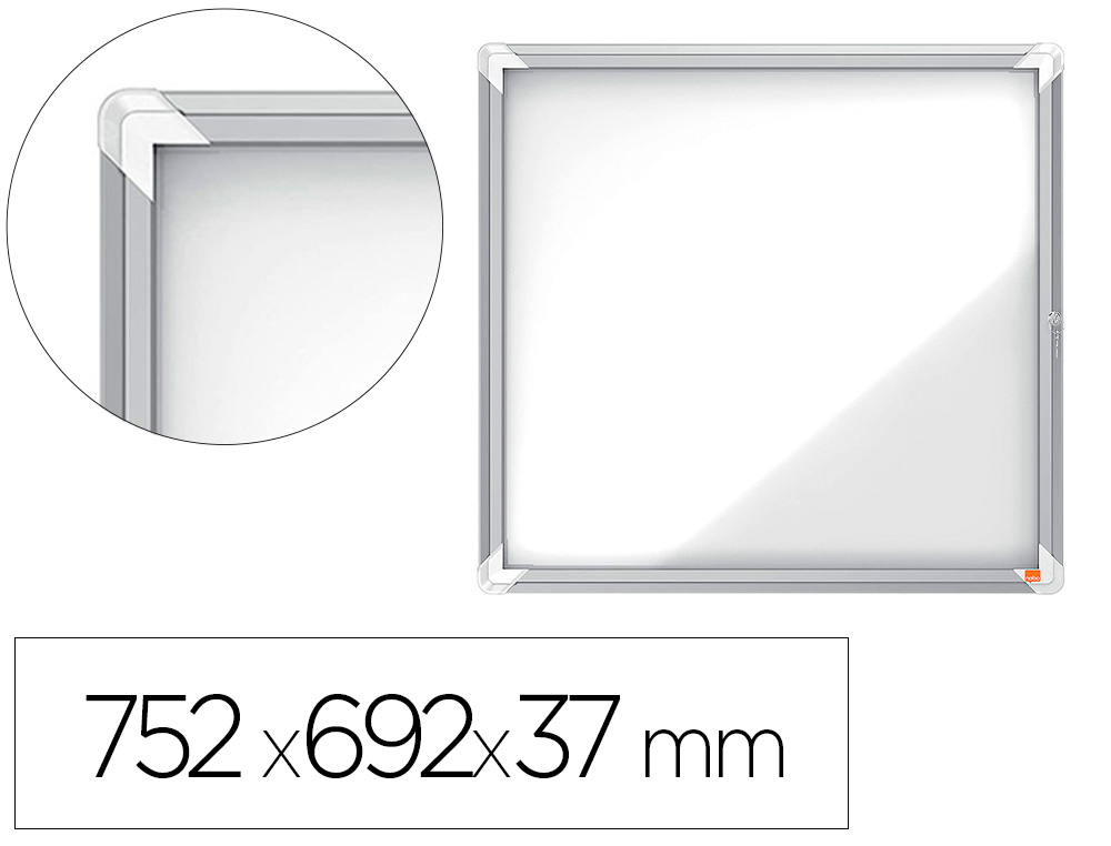 VITRINA DE ANUNCIOS NOBO PREMIUM PLUS MAGNETICA 6 X DIN A4 752X692X37 MM