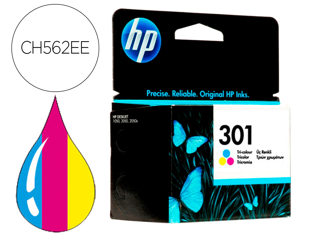 INK-JET HP N.301 TRICOLOR DESKJET 1050 /2540 /3050 / ENVY 4500/ 5530 OFFICEJET 26204630