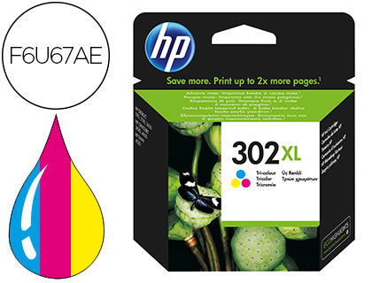 INK-JET HP 302XL ENVY 4524 / 4527 / 4528 / 4521 TRICOLOR 330 PAG